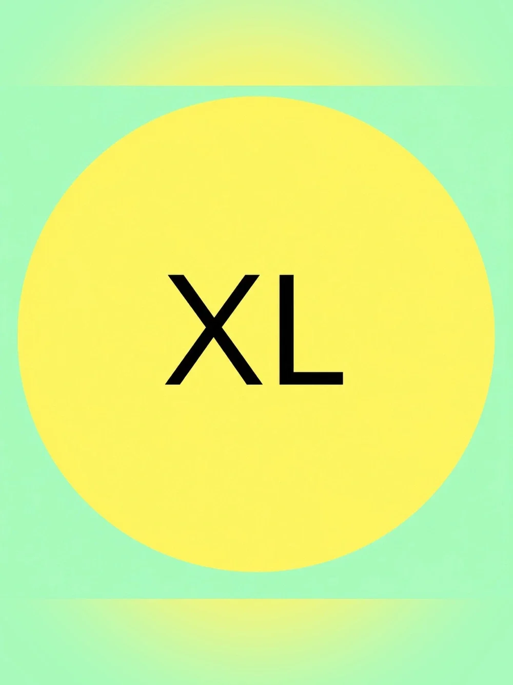 50‎ SHIPPING STICKERS - 2” ROUND - CLOTHING LABELS - SIZE EXTRA LARGE “XL”
